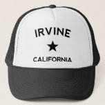 Irvine California Trucker Boné<br><div class="desc">Um chapéu de caminhoneiros Irvine California,  boné de caminhoneiros estilo baseball. Orgulhoso de sua cidade natal ou apenas com saudades de casa,  este é o chapéu perfeito para você. d342356</div>
