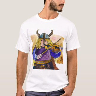 Isaac Stern como uma camiseta violinista viking