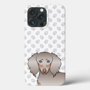 Isabella E Tan Long Hair Dachshund Head & Paws