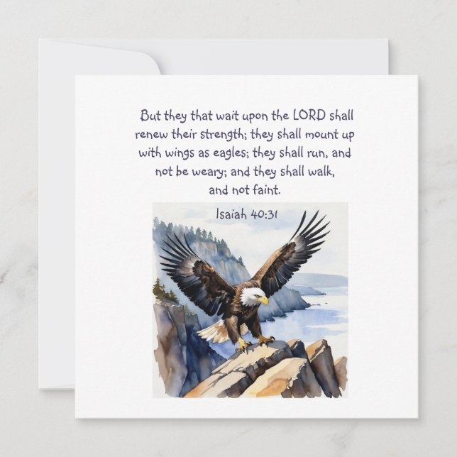 Isaiah 40:31 Eles esperam pelo Senhor (Frente)