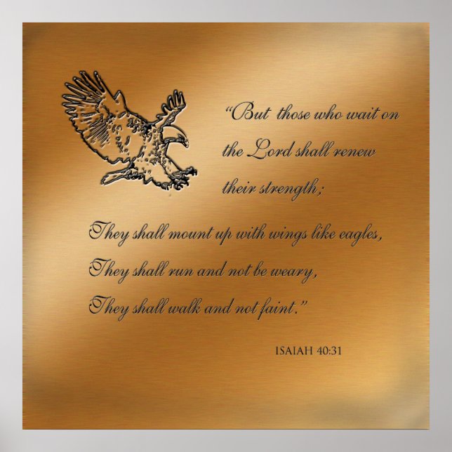 Isaiah 40:31 Poster (Frente)