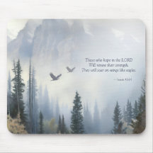 Isaiah 40:31 Wings Like Eagles Scripture Mousepad