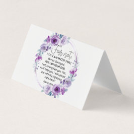 Isaiah 41:10 Medo não Escritura Floral Roxa