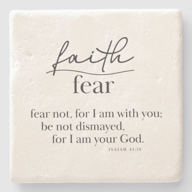 ISAIAH 41:10 - Porta-copos (Frente)