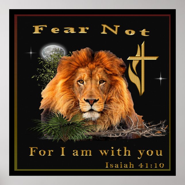 Isaiah 41:10 posters cristãos (Frente)