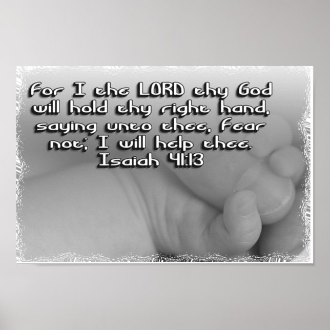 ISAIAH 41:13 RECEIO NÃO - POSTER (Frente)