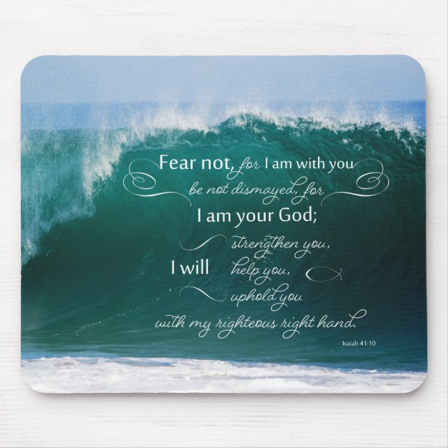 Isaiah 41 verso Mousepad de 10 bíblias (Frente)