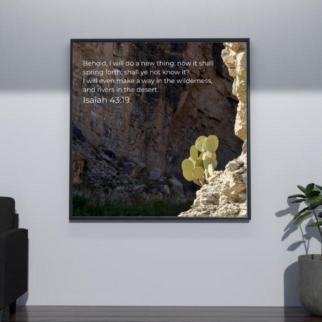 Isaiah 43:19 Arte de Parede KJV – Poster de Escrit (Criador carregado)