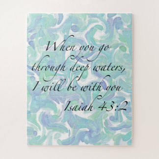 Isaiah 43:2 Quando você for... Quebra-cabeça de Ji