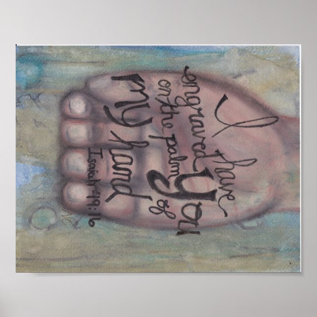 Isaiah 49:16 Poster (Frente)