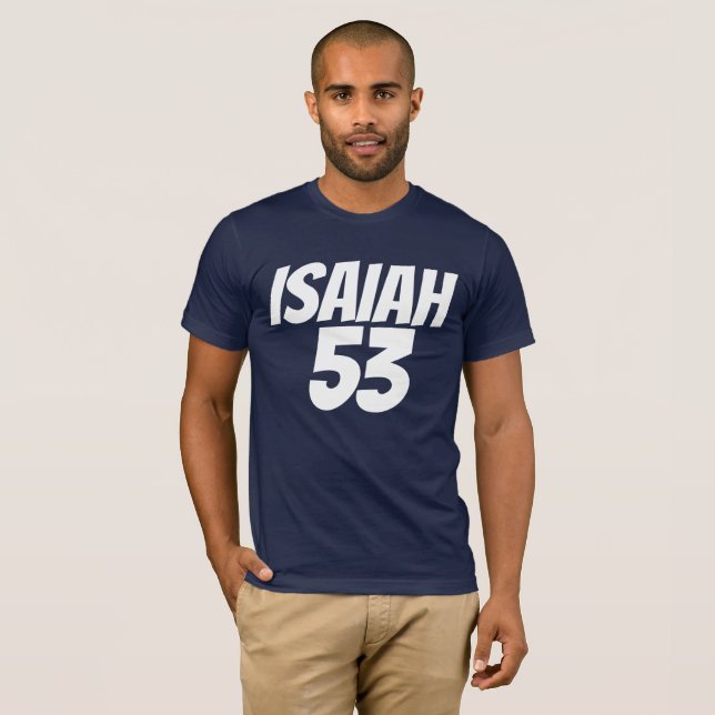 ISAIAH 53 Judeu messiânico, T-shirts cristãs (Frente Completa)