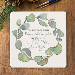 Isaiah 9:6 Personalizado Sage Natal Cristão