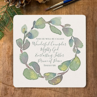 Isaiah 9:6 Personalizado Sage Natal Cristão