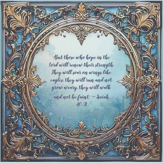 Isaías 40:31 Versículo da Bíblia Adesivo de Vinil  (Frente)