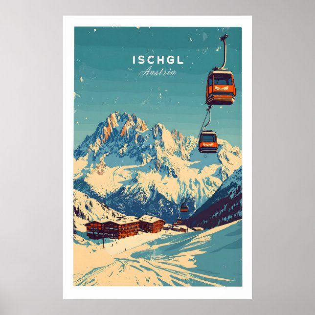 Ischgl Impressão de Esqui 1 (Frente)
