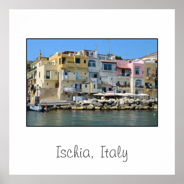 Ischia, Itália, Poster quadrado (Frente)