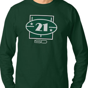 ISD 21 Unisex Long Sleeve Number T-Shirt