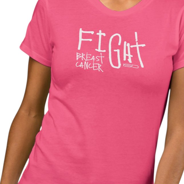 ISD Women's Fight Breast Cancer T-Shirt (Criador carregado)