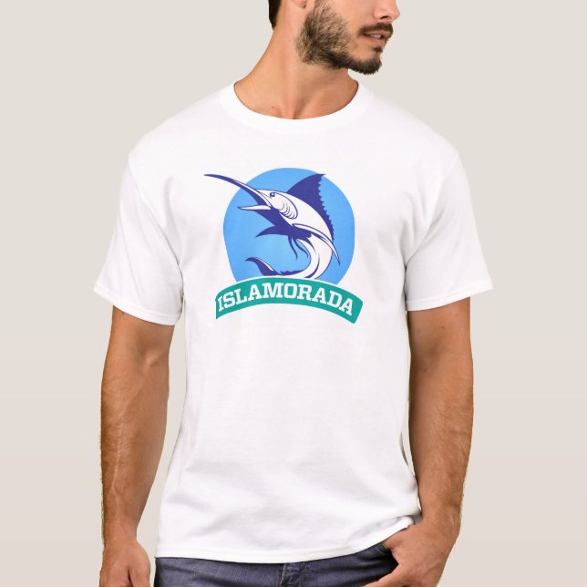 Islamorada - "Gancho, Linha e Lenda..." Camiseta (Frente)