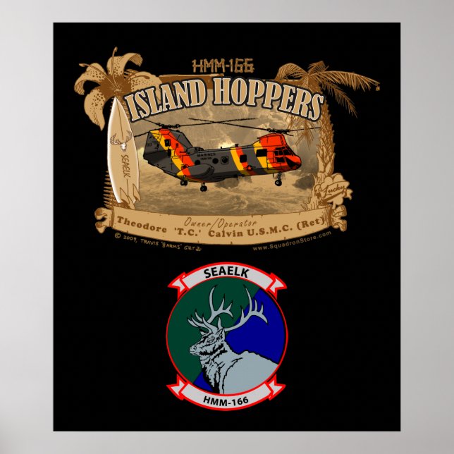 Island Hoppers Poster - com insígnia (Frente)