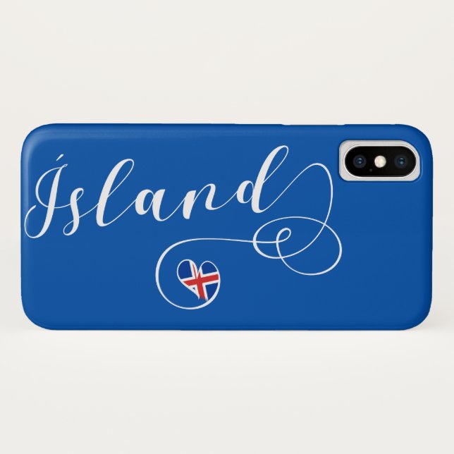 Ísland Islândia Heart Cell Capa de telefone (Verso (Horizontal))