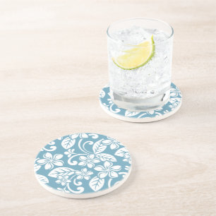 ISLAND PLUMERIA (SLATE BLUE) Porta copos Sandstone