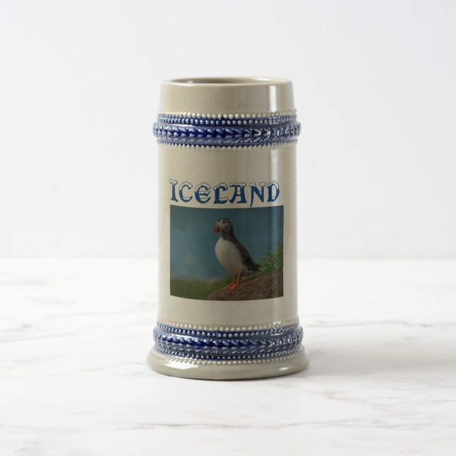 Islândia Puffin Souvenir Beer Caneca de cerveja (Centro)