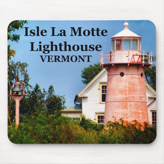 Isle La Motte Lighthouse, Vermont Mousepad (Frente)