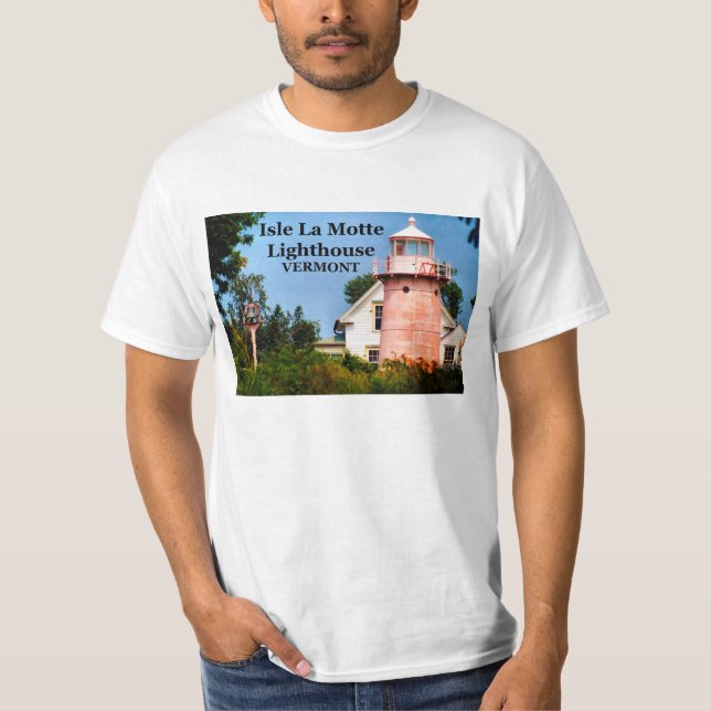 Isle La Motte Lighthouse, Vermont T-Shirt (Frente)