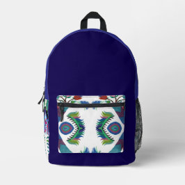 Isle-of-Ferns C/M e cor sólida em uma mochila