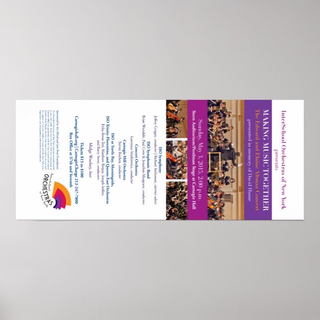 ISO no Carnegie Hall Poster (Frente)