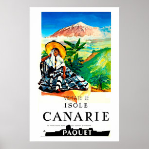 Isole, Canarie, poster de viagens