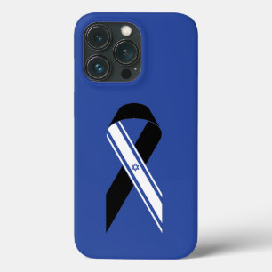 Israel banha a bandeira negra da fita azul