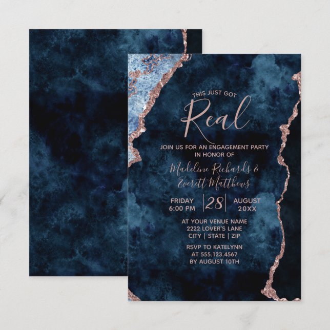 Isso Acabou De Receber Convites De Festa de noivad (Frente/Verso)