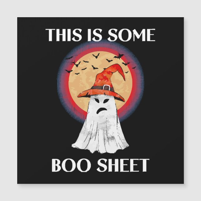 Isso É Alguma Folha de Boo Dia das Bruxas Fantasma (Frente)