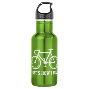 Isso é como eu rolo a garrafa de água engraçada