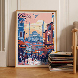 Istambul Impressão Istambul Ilustração Impressão d