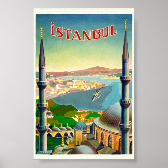 Istambul Turquia Poster vintage 1939 (Frente)