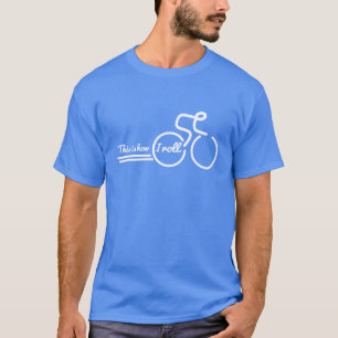Isto é como eu rolo o t-shirt da bicicleta do