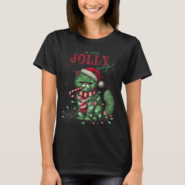 "Isto É Jolly O Suficiente?" Camisa de Natal de Ga (Frente)