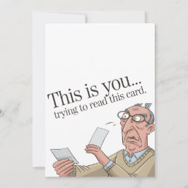 Isto É Você Tentando Ler Este Cartão Pai Divertido