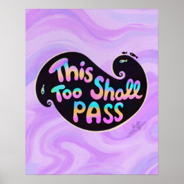 Isto Também Deve Passar Por Poster De Tipografia D