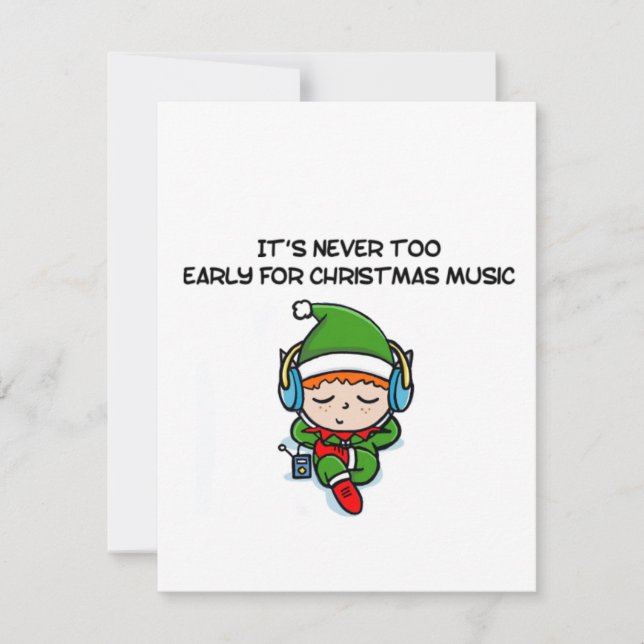 It’s never to early for christmas music  (Frente)