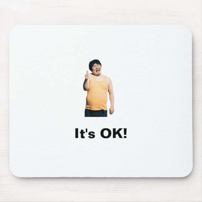 “It’s OK!” Mouse Pad – Positivity at Your Fingerti (Frente)