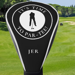 It’s Time to Par-Tee Black & White Monogram