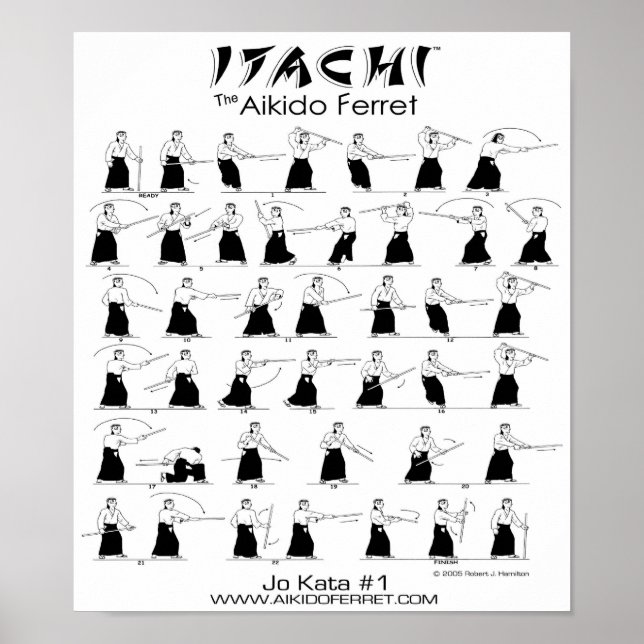 Itachi Jo Kata nº 1 Poster (Frente)