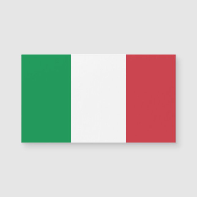 Itália Bandeira Cartão Magnético Patriótico Italia (Frente)
