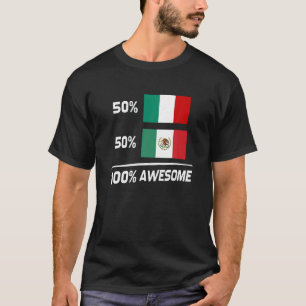 Itália Bandeira Mexicana Itália México T Camisa