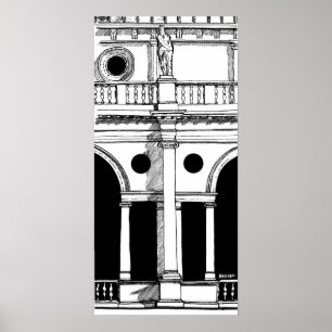 Itália Basilica Palladiana Viagem Art Impressão