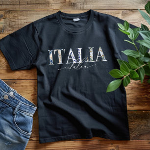 Itália   Camisa de Orgulho Italiana Moderna e Mini